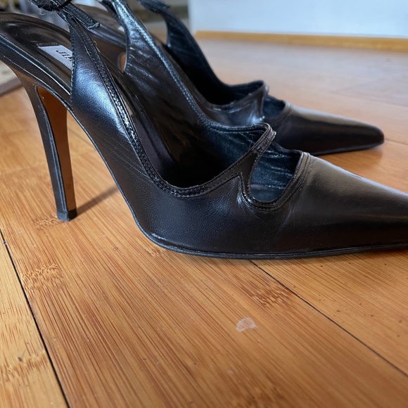 Jimmy Choo Black Slingback/Mary Janes size 39 1/2 - Picture 5 of 11